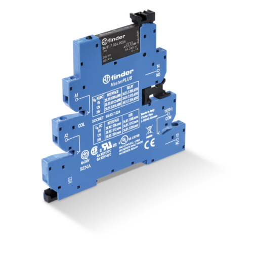 Finder Type 39.30 MasterPLUS SSR 24VAC/DC, 6A@ 24VDC LOAD, FUSABLE