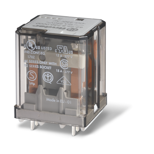 Finder Type 62.23 POWER RELAY PCB MOUNT, 2CO 16A@250VAC