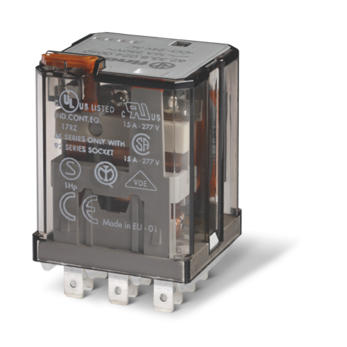 Finder Type 62.33 POWER RELAY PCB MOUNT, 3CO 16A@250VAC