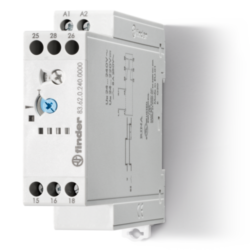 Finder TIMER, TRUE POWER-OFF DELAY (BI) >3MIN, 2 CO, 24-240VAC/DC