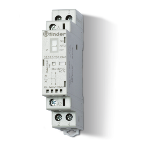 Finder Type 22.24 MONOSTABLE RELAY, 2NC 20A