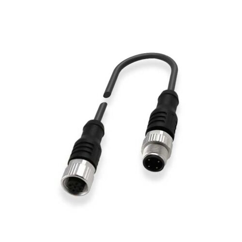M12- M12 Extension Cable – 4-Wire, Straight