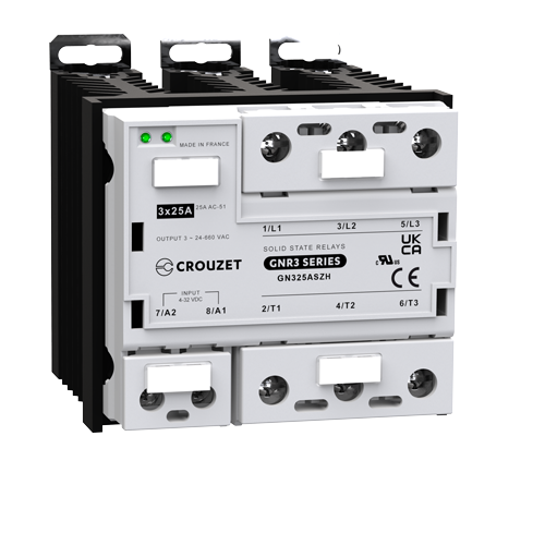 Crouzet 3-Phase SSR with Integrated Heatsink