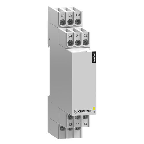Crouzet MWS2 Phase Control Relay – 3 Phase, 208/440VAC, DPDT