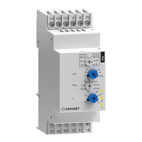 Crouzet HSV Speed Sensing Relay – PNP/NPN/NAMUR Input, 24-240VAC/DC