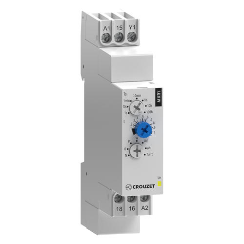 Crouzet MXR1 Timer – Timed Impulse, 0.1s/100h, 1CO 10A, 24-240AC/24DC