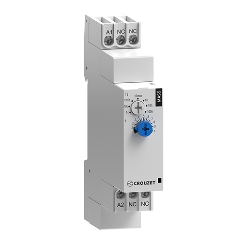 Crouzet MAS5 Timer – Delay-On (A), 0.1s/100h, Solid State 0.7A, 24-240AC/24DC