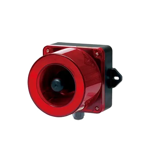 Qlight QWCD35SD(T) Sounder-LED Beacon – Terminal Box, 118dB, MP3 + 31 Tones, 12/24VDC, Blue