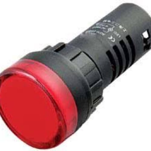 Solitronics SEL-22D Flashing Red Beacon with Buzzer, 22mm, 230VAC