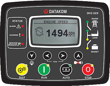 DATAKOM DKG-329 Automatic Transfer Switch with Sync Check – 3-Phase, 172x134mm