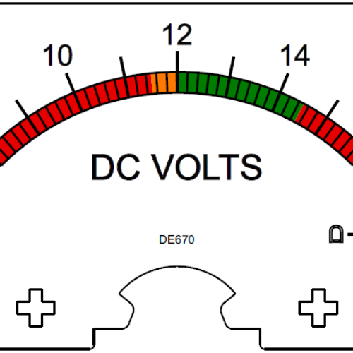 DER EE DE670 70x60mm M.C Millivoltmeter 50mV - Blank Scale